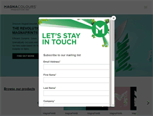 Tablet Screenshot of magnacolours.com